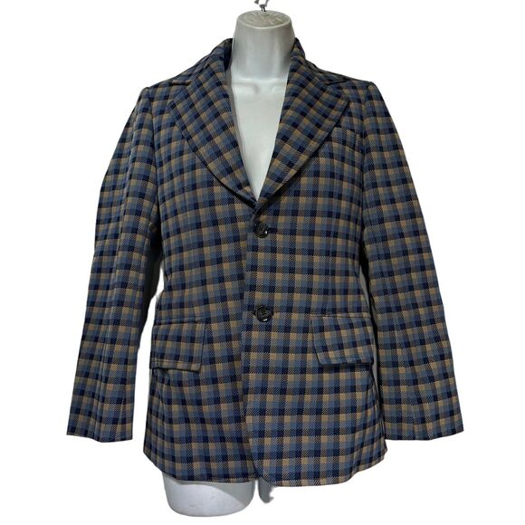 Kingsmen Jackets & Blazers - kingsmen blue plaid blazer coat womens Size M
